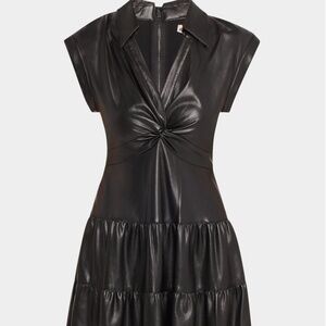 ALICE & OLIVIA VEGAN LEATHER MINI DRESS NWT SIZE 8